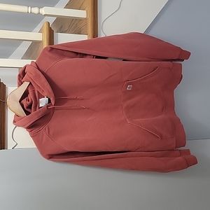 Carhartt Hooded Sweatshirt, Desert Orange Heather Color, Size M